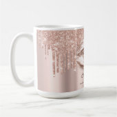 キスリップメイクアップアーティストグリッタードリップスパークリー コーヒーマグカップ (左)
