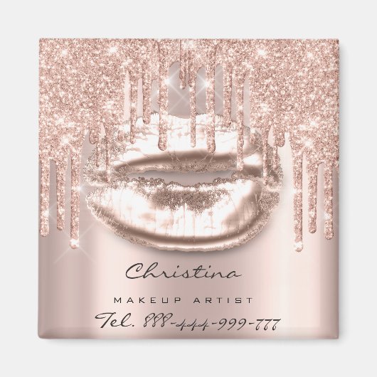 キスリップメイクアップアーティストグリッタードリップスパークリーTel マグネット (正面)