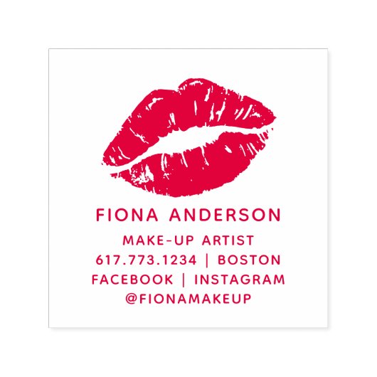 キスリップメイクアップアーティスト セルフインキングスタンプ (デザイン)