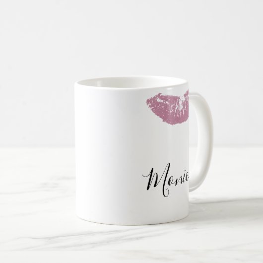 キスリップリップスティック個人用マグカップ コーヒーマグカップ (正面右)