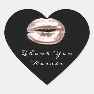 キスリップ白黒バラメイクアップブライダル16 感謝してい ハートシール