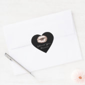 キスリップ白黒バラメイクアップブライダル16 感謝してい ハートシール (封筒)