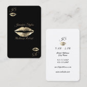 キスリップ遊エースカードメイクアップアーティスト 名刺 (正面/裏面)