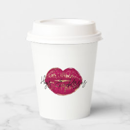 キスレッドリップ 紙コップ