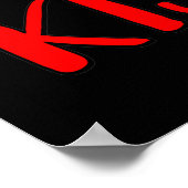 キスロマンチックなバレンタインデーのカップルG ポスター (角)