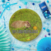 キス今日はグラウンドホッグ。狂犬病のプレートを撮る ペーパープレート (パーティー)