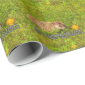 キス今日はグラウンドホッグ。狂犬病の紙 ラッピングペーパー (ロールコーナー)