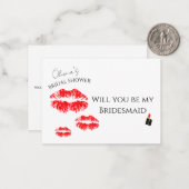 キス別の恋しく思花嫁付き添いの提案 ノートカード (正面/裏面インサイチュ)