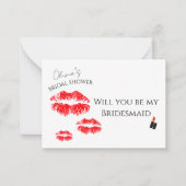 キス別の恋しく思花嫁付き添いの提案 ノートカード (正面)