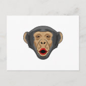 キス口のサル ポストカード (正面)