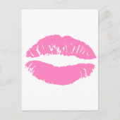 キス口唇口紅 ポストカード (正面)
