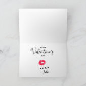 キス名| 赤い唇 | バレンタイン シーズンカード (内部)