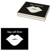 キス唇ロマンチックな抱擁とキス ラバースタンプ (押印)