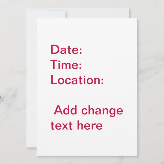 キス多くのヒキガエルの結婚式の招待 招待状 (裏面)