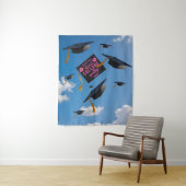 キス大学さようなら卒業キャップバックドロップ タペストリー (インサイチュ)