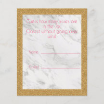 キス大理石金ゴールドブライダルシャワーゲーム