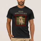 キス専門の犬の写真入りカスタムTシャツ Tシャツ (正面)
