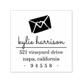 キス差出人住所印で封じる セルフインキングスタンプ (デザイン)