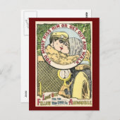 キス彼またはロマンスを取得1915ヴィンテージ ポストカード (正面/裏面)