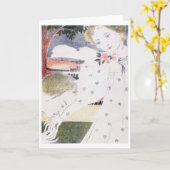 キス彼女の手,モーリス・デニス カード (黄色い花)