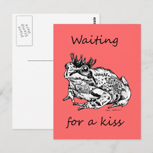 キス待ち ポストカード (正面/裏面)
