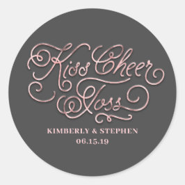 キス応援トス結婚の花びら包装 ラウンドシール