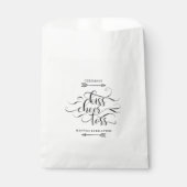 キス応援トス結婚 – の通路出口花びら投げ フェイバーバッグ (正面)