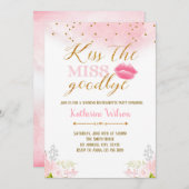 キス恋しく思お別れの招待 招待状 (正面/裏面)