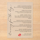 キス恋しく思ザバイバイ旅程 アクリル招待状 (正面)