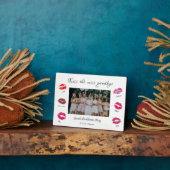 キス恋しく思別れバチェロレッテ唇 フォトプラーク (側面)