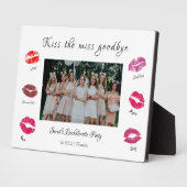 キス恋しく思別れバチェロレッテ唇 フォトプラーク (側面)