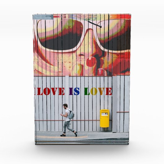 キス愛は愛ゲイまたはレズビアンです フォトブロック (正面)