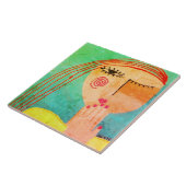 キス抽象芸術ポートレート タイル (側面)