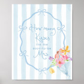 キス数お洒落ブライダルシャワー ポスター (正面)