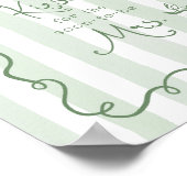 キス数お洒落ブライダルシャワー ポスター (角)