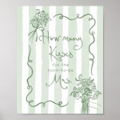 キス数お洒落ブライダルシャワー ポスター (正面)