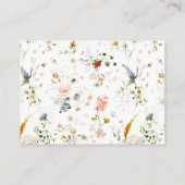 キス数フローラエレガントブライダルシャワーゲーム エンクロージャーカード (裏面)