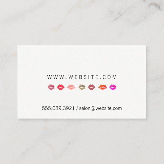 キス染色 | 組み合わせメイクアップブラシ 名刺 (裏面)