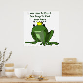 キス王子を見つけるためにカエルを数匹飼いなさい ポスター (キッチン)