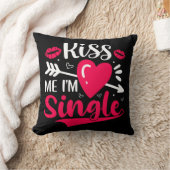 キス私かわいいバ独身のレンタイン クッション (ブランケット)