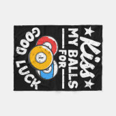 キス私の幸運プールおもしろい選手のビヤール8 - フリースブランケット (正面(横))