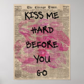 キス私の懸命前にロマンチックな新聞愛に行く ポスター (正面)