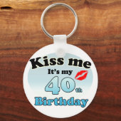 キス私の40歳の誕生日 キーホルダー (正面)