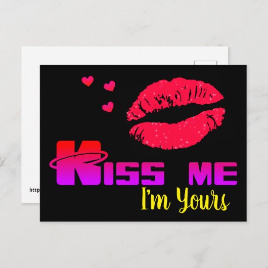 キス私はあなたの ポストカード (正面/裏面)