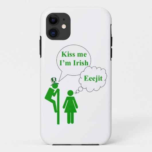 キス私はアイリッシュトイレのサイン Case-Mate iPhoneケース (裏面)