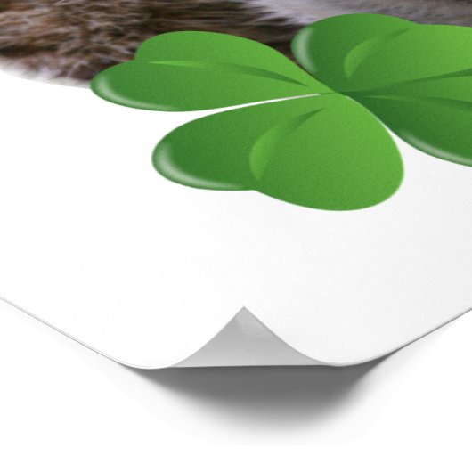 キス私はアイリッシュメルカットデザイン ポスター (角)