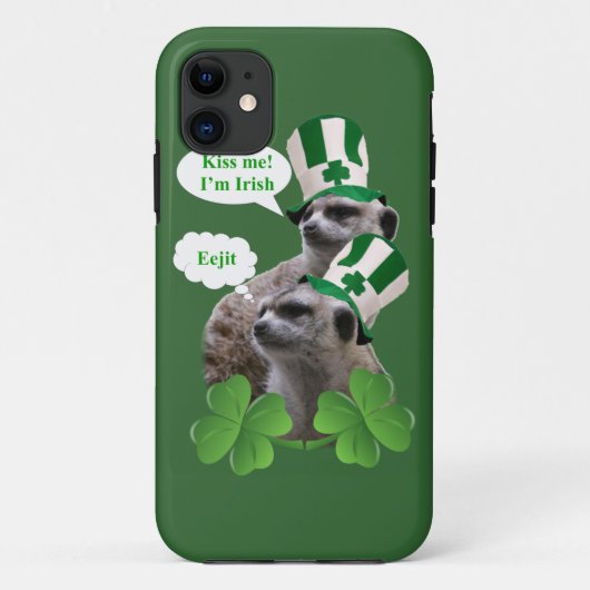 キス私はアイリッシュメルカットデザイン Case-Mate iPhoneケース (裏面)