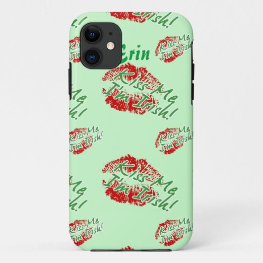 キス私はアイリッシュリップ（緑） iPhone 5ケース Case-Mate iPhoneケース (裏面)