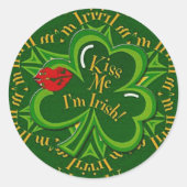 キス私はアイルランドの聖パトリックの日 ラウンドシール (正面)