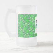 キス私はアイルランド人ではない少しの間だけおもしろい フロストグラスビールジョッキ (左)